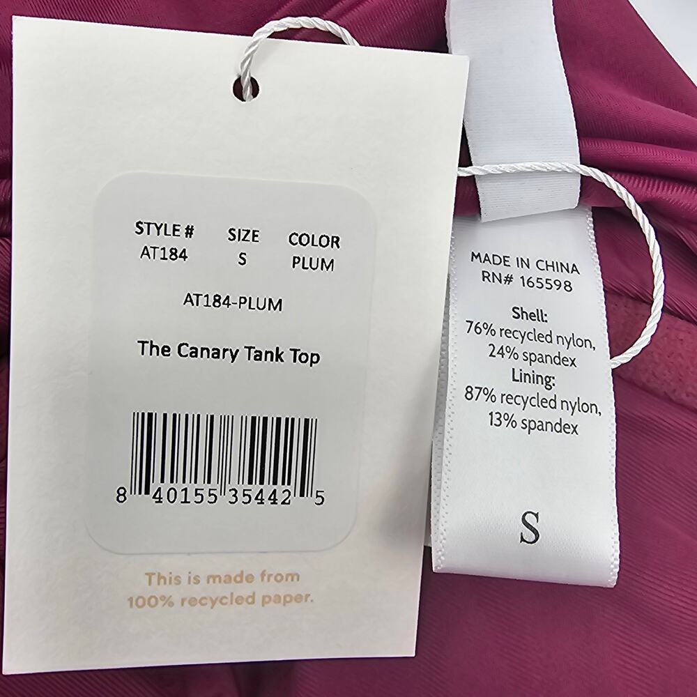 Andie Swim Womans size S The Canary Tank Tankini Swimsuit Top Plum Underwire NEW - Picture 7 of 8